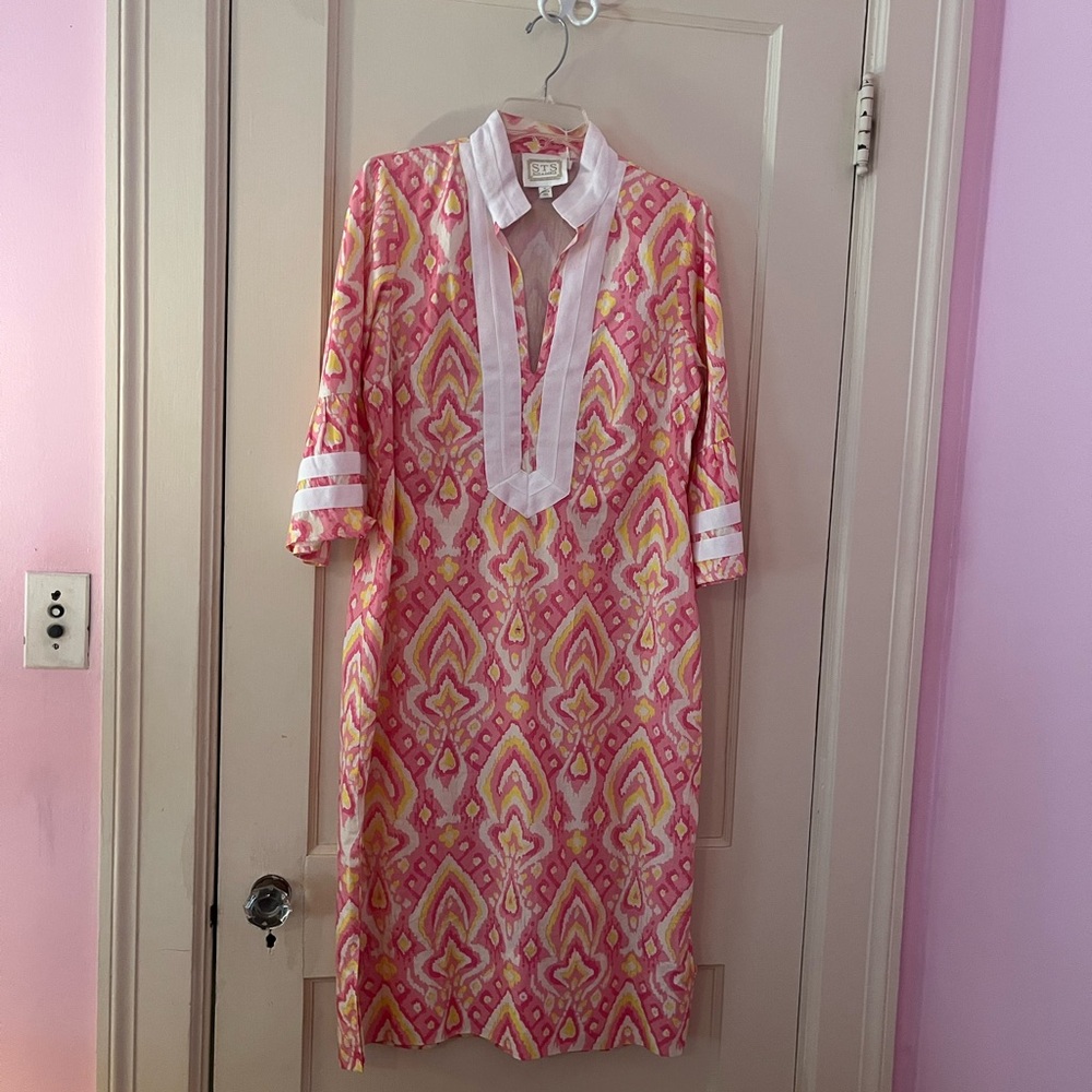 Sail to Sable Pink/Yellow Maxi Dress